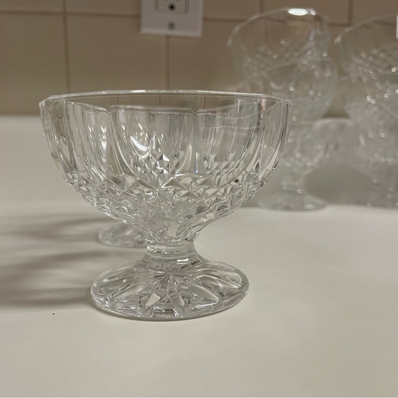 (4) Vintage Cut Crystal Dessert Bowls - Picture 3 of 6